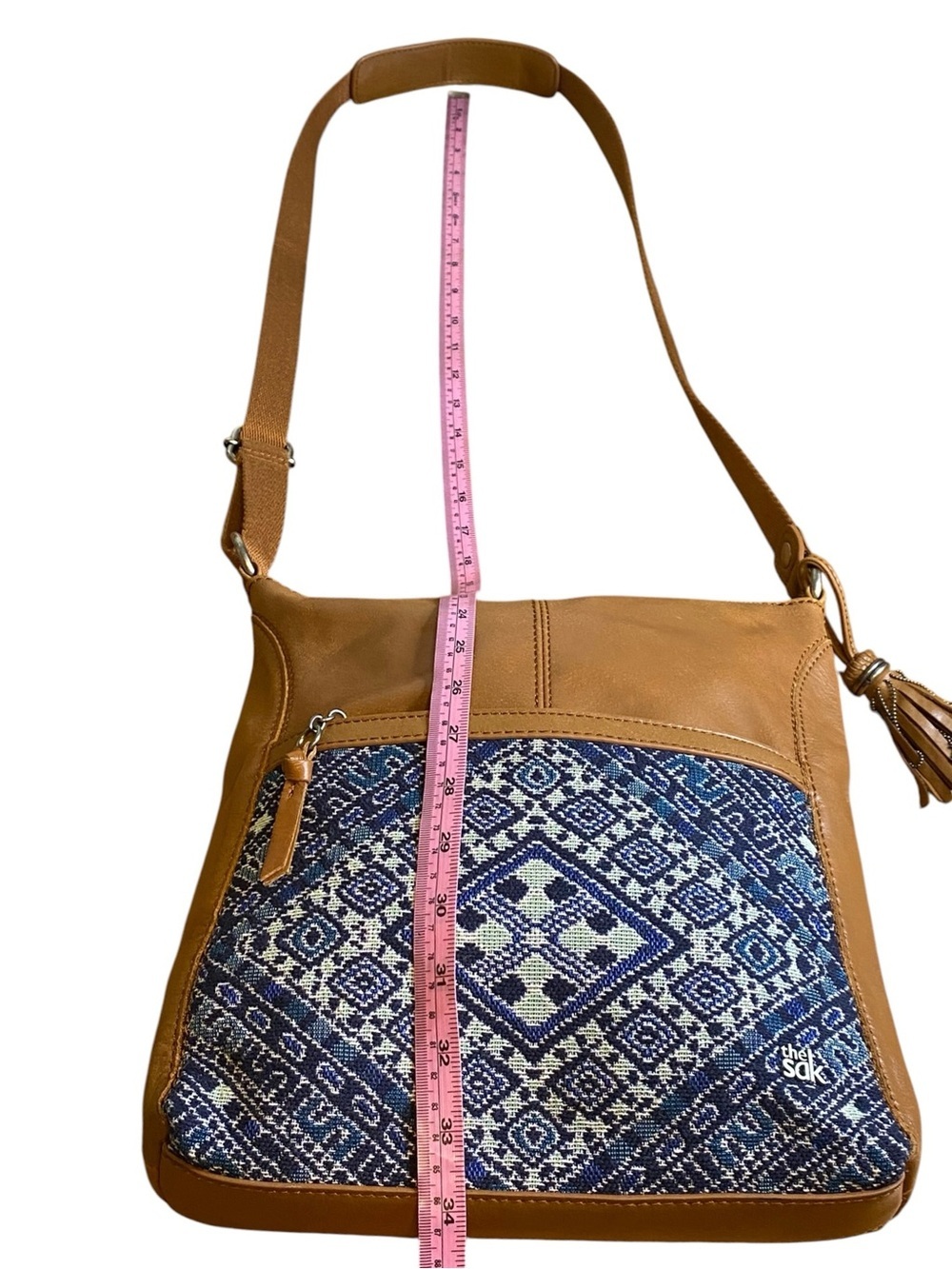 The Sak Pax Swing Pack Leather Boho crossbody hobo bag - Picture 14 of 16